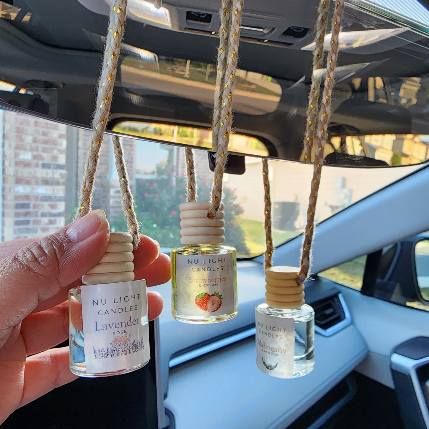 Car Air Freshener Diffuser Bottle Pick from 3 fragrances
