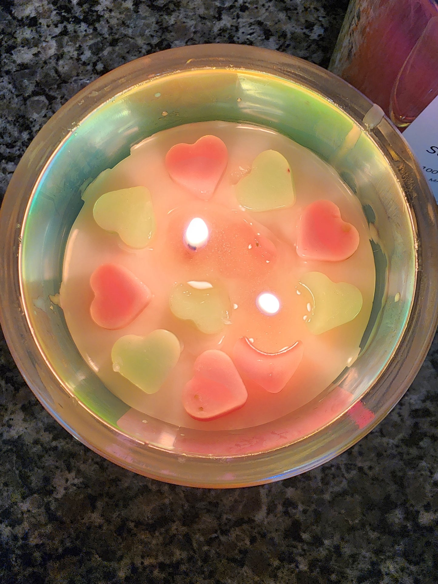 Heart Melts Candle Honeysuckle Jasmine