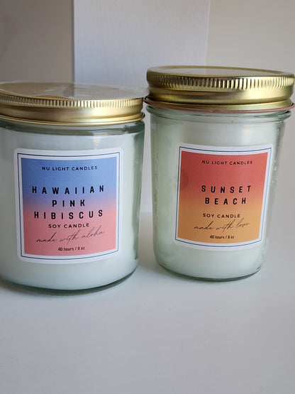 Sunset Beach 8oz Soy Candle