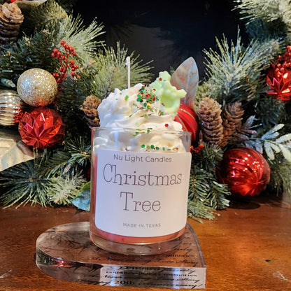 Christmas Tree Peppermint Candle