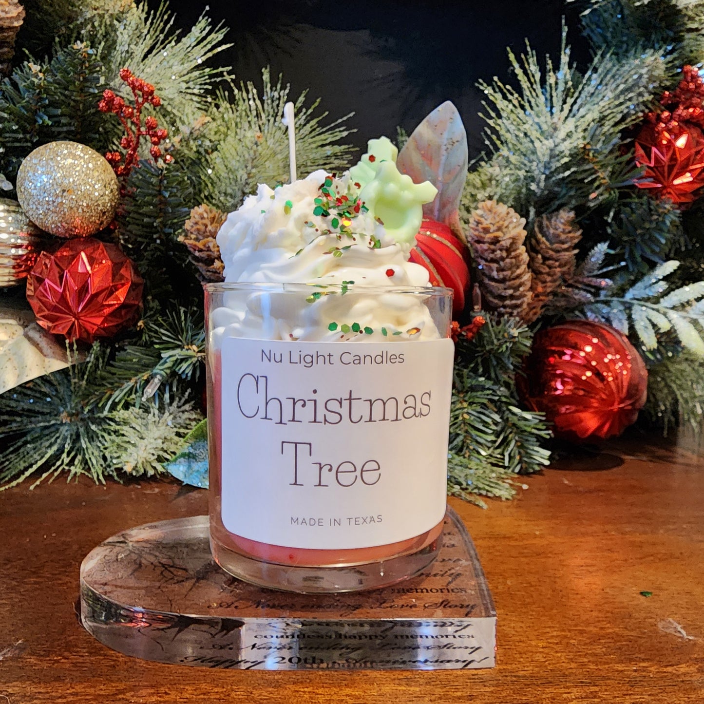 Christmas Tree Peppermint Candle