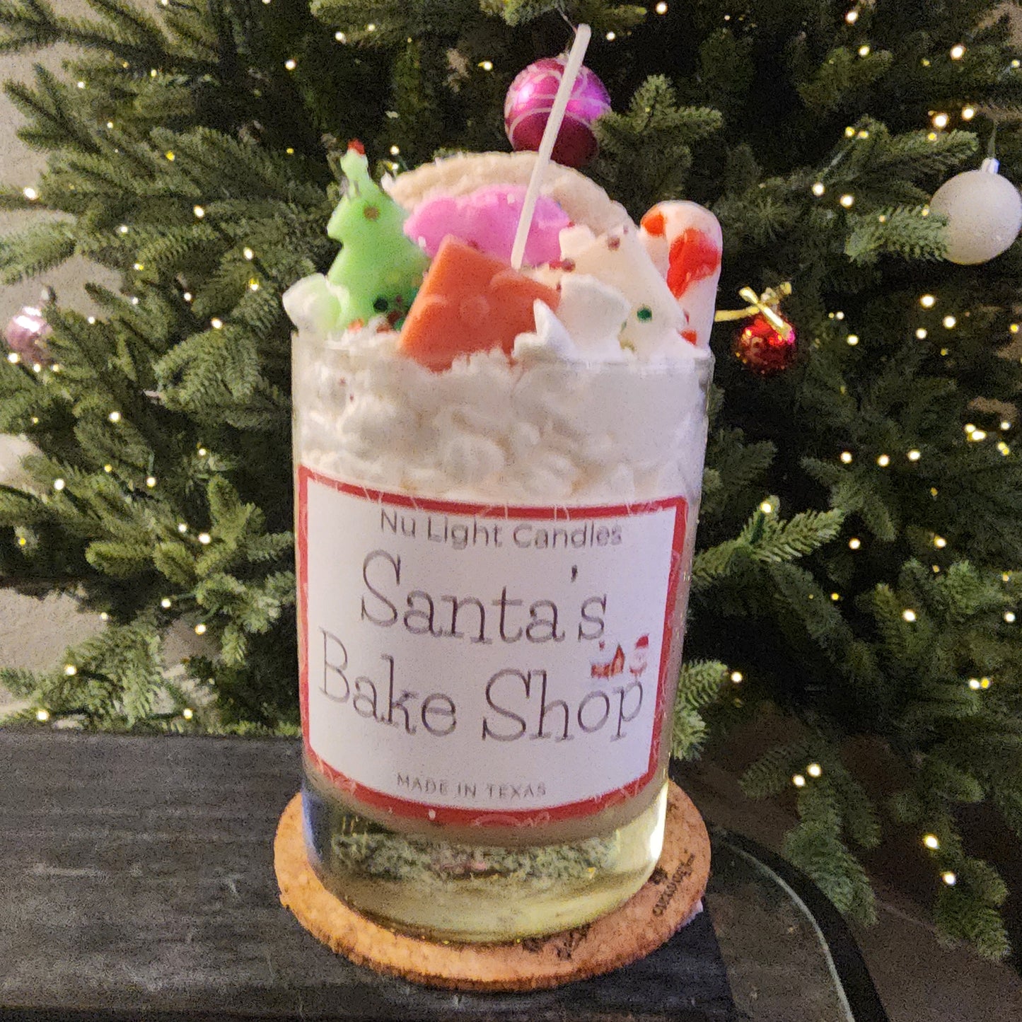 Santa's Bake Shop Christmas Candle