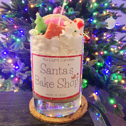 Santa's Bake Shop Christmas Candle