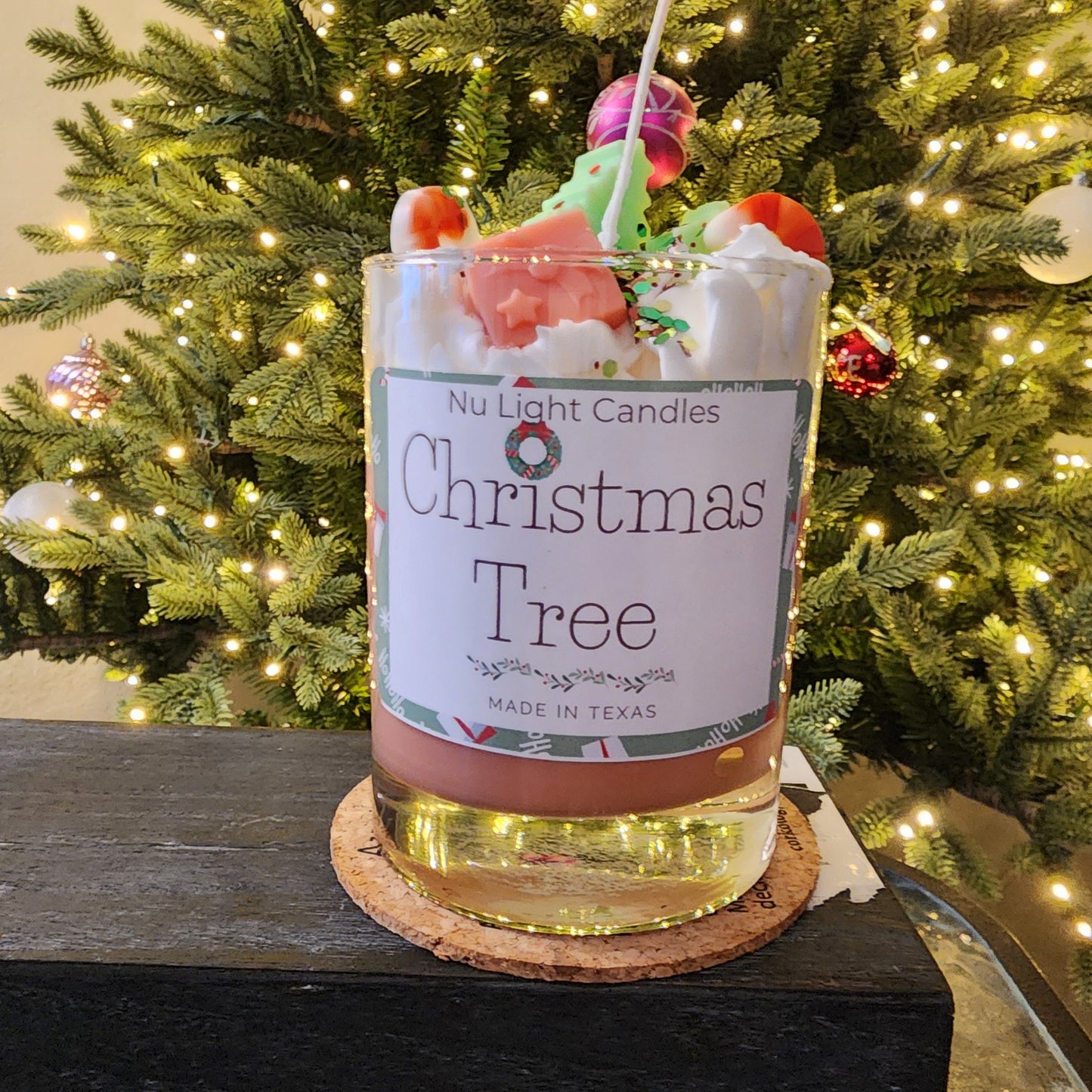 Christmas Tree Peppermint Candle