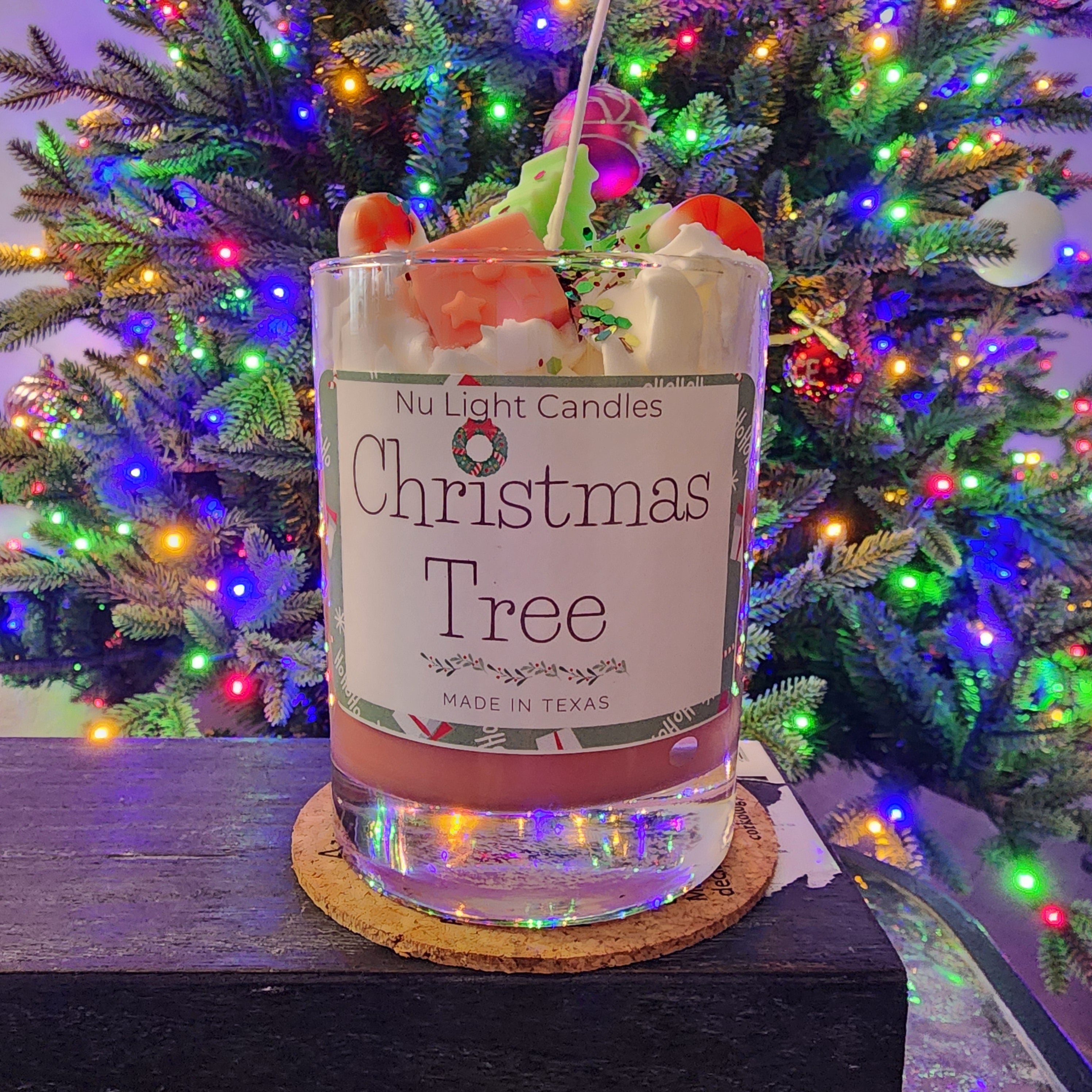 Christmas Tree Peppermint Candle