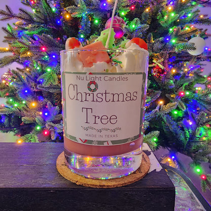 Christmas Tree Peppermint Candle