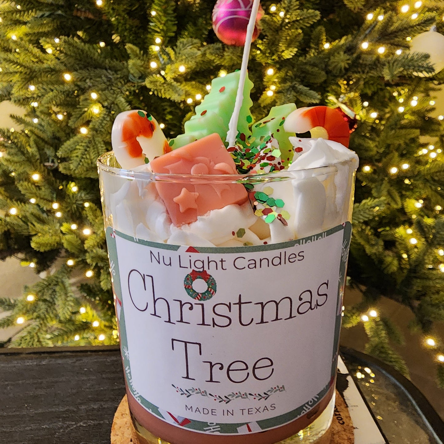 Christmas Tree Peppermint Candle