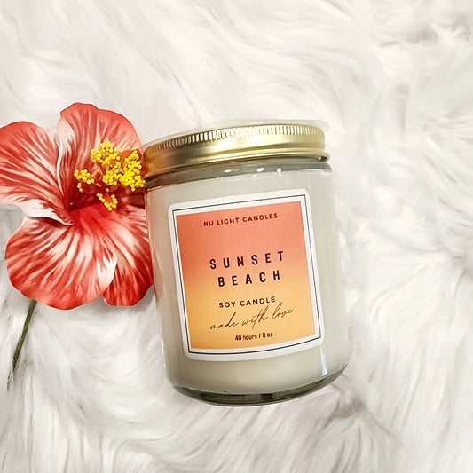 Sunset Beach 8oz Soy Candle
