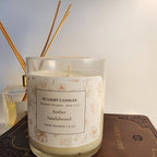 Amber Cedarwood Prayer Candle – Christian Candle for Peace, Prayer, Spiritual Reflection