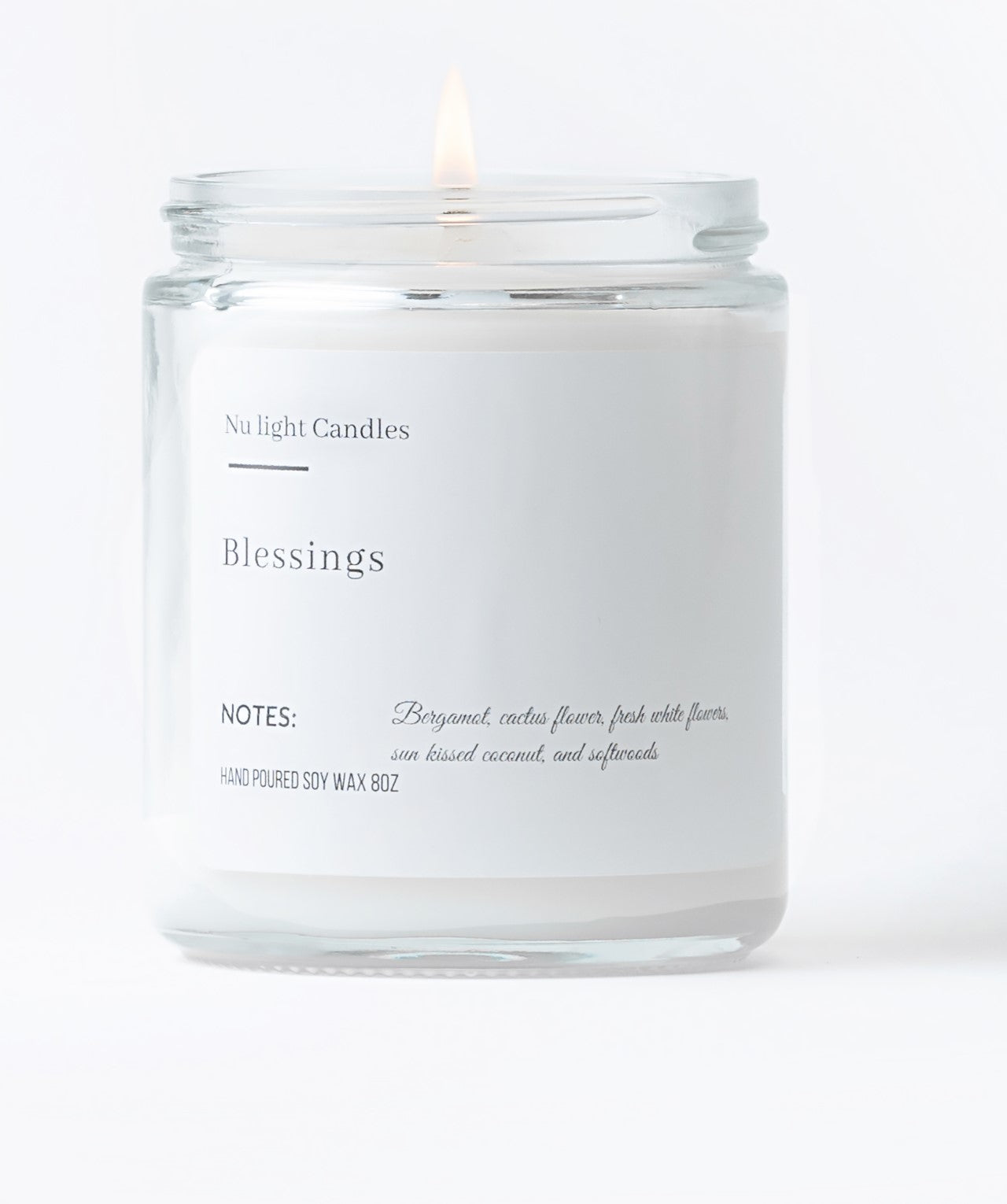 Blessings Floral Candle