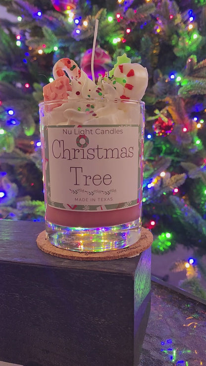 Christmas Tree Peppermint Candle