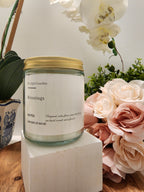 Blessings Floral Candle