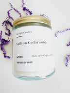 Saffron Cedarwood 7oz Soy Candle