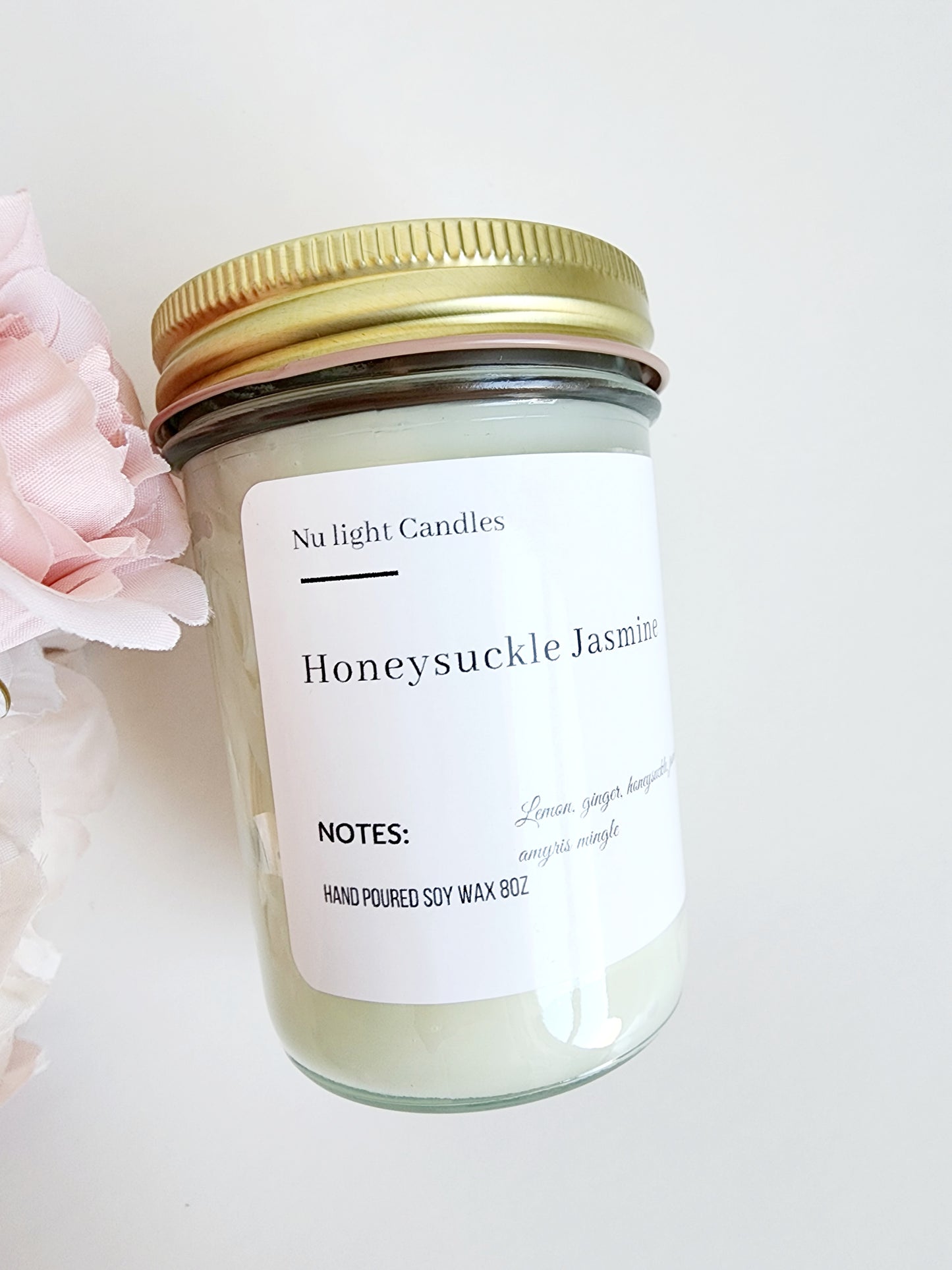 Honeysuckle Jasmine 7oz Candle Container