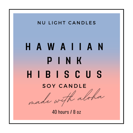 Hawaiian Pink Hibiscus Candle 7oz