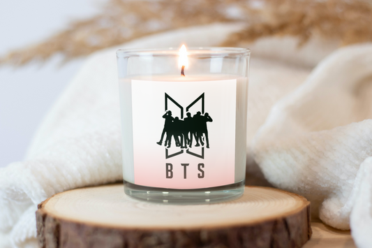 BTS K-pop 10oz Soy Candle Container