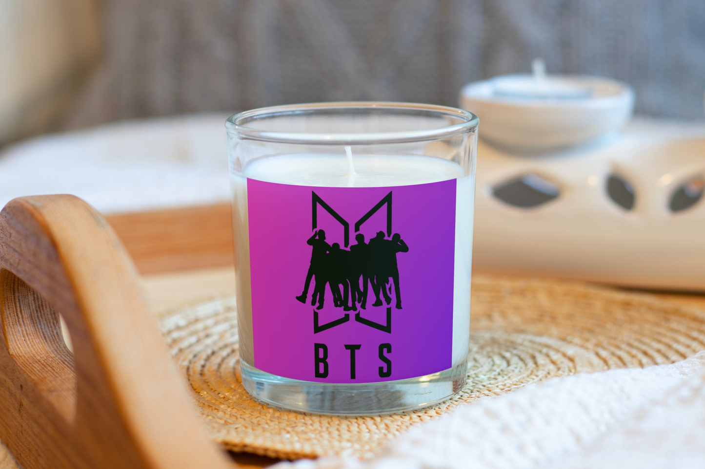 BTS Purple Lavender Scented 10oz Soy Candle